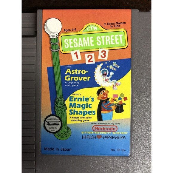 Sesame Street 123 (Nintendo Entertainment System, 1989) NES Cart Only Tested - Picture 5 of 6